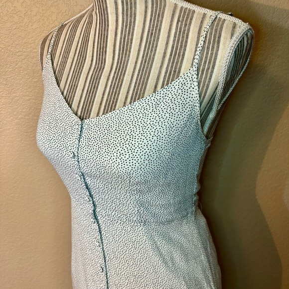 Abercrombie & Fitch Dress Small White Black Dots Viscose Spaghetti Strap Retro - Picture 7 of 16